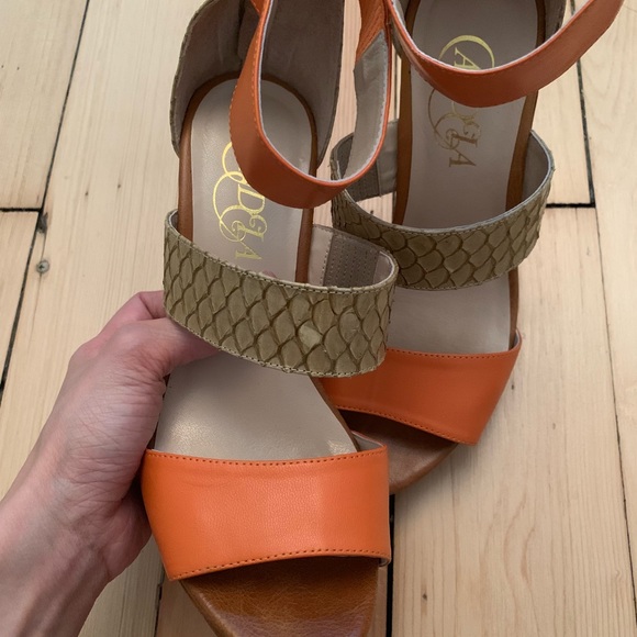 Candela orange platform sandals - Picture 6 of 6